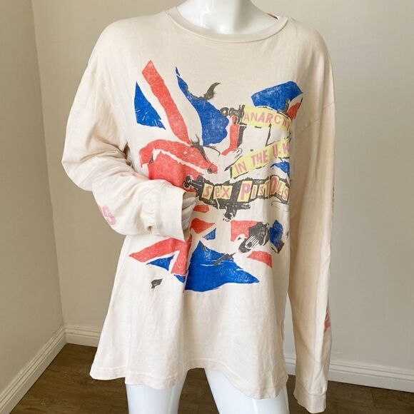 Daydreamer Sex Pistols Anarchy in the UK Long Sleeve Oversize Tee - Picture 2 of 10